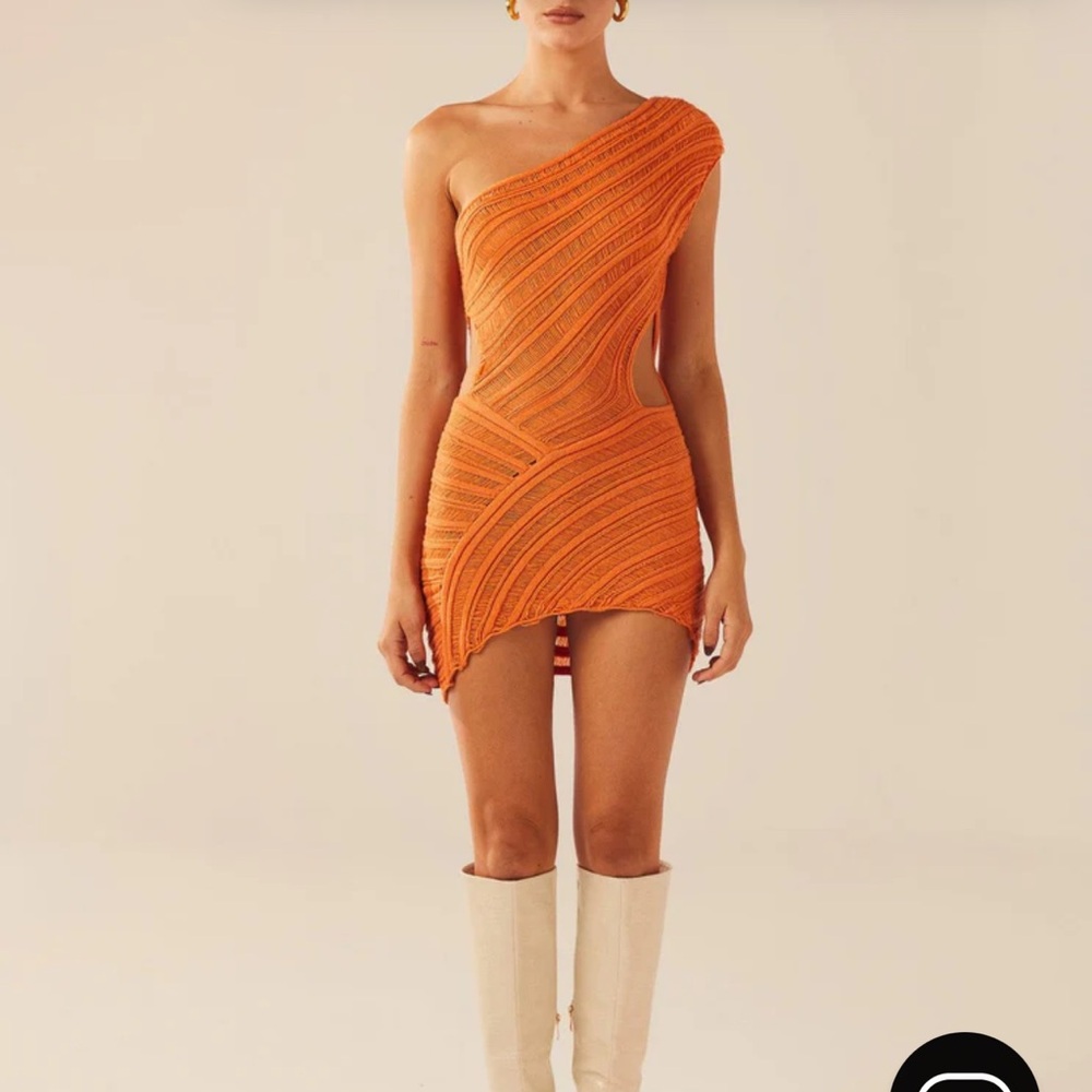 Peppermayo Orange Mini Dress